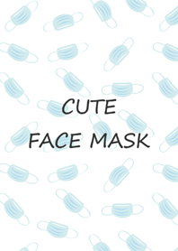 Cute face mask(blue)