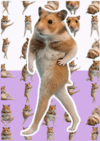 Beautiful legged hamster Purple
