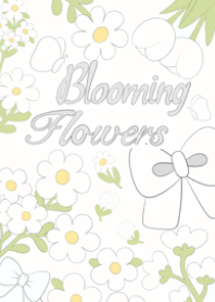 blooming flowers (white)