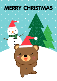 Merry Christmas & Cute Bear