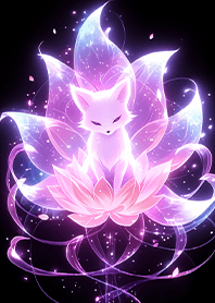 Dream Purple Lotus Nine-Tailed Fox_Black