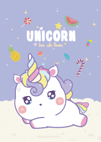 น้องยูนิคอร์น ธีมสีม่วง
