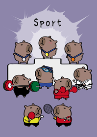 水豚運動會！(莫蘭迪紫色)