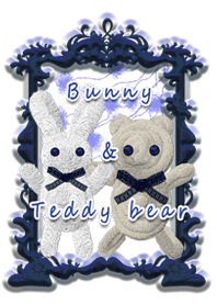 Bunny and teddy bear