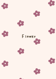 Milk color and floral print.