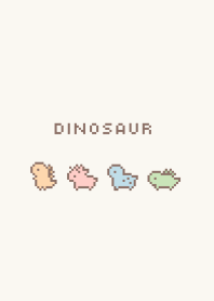 Pixel Dinosaur /green beige skin