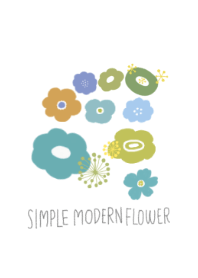 Simple modern flower