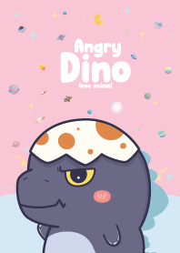 Angry Dino Cutie Galaxy Pink
