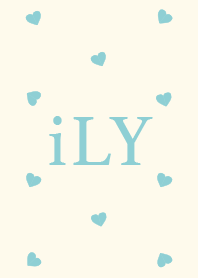 I LOVE YOU[Heart blue]