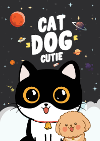 Cat&Dog Galaxy Cutie Black