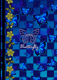 Blue butterfly dance