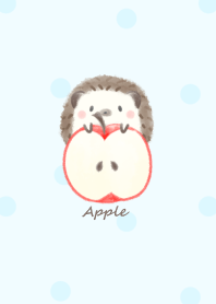 Hedgehog and Apple -blue- dot