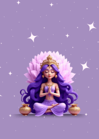 Lakshmi Romantic (Purple, Gold)