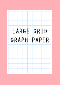 LARGE GRID GRAPH PAPER-PINK RED