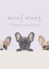 French bulldog - PASTEL PURPLE