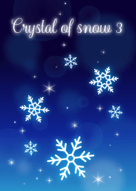 Crystal of snow3(navy blue)