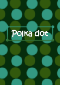 Polka dot -Green and Blue-
