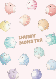 Chubby monster_purple