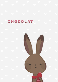 Chocolate color rabbit