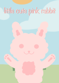 กระต่ายน้อยน่ารักสีชมพู