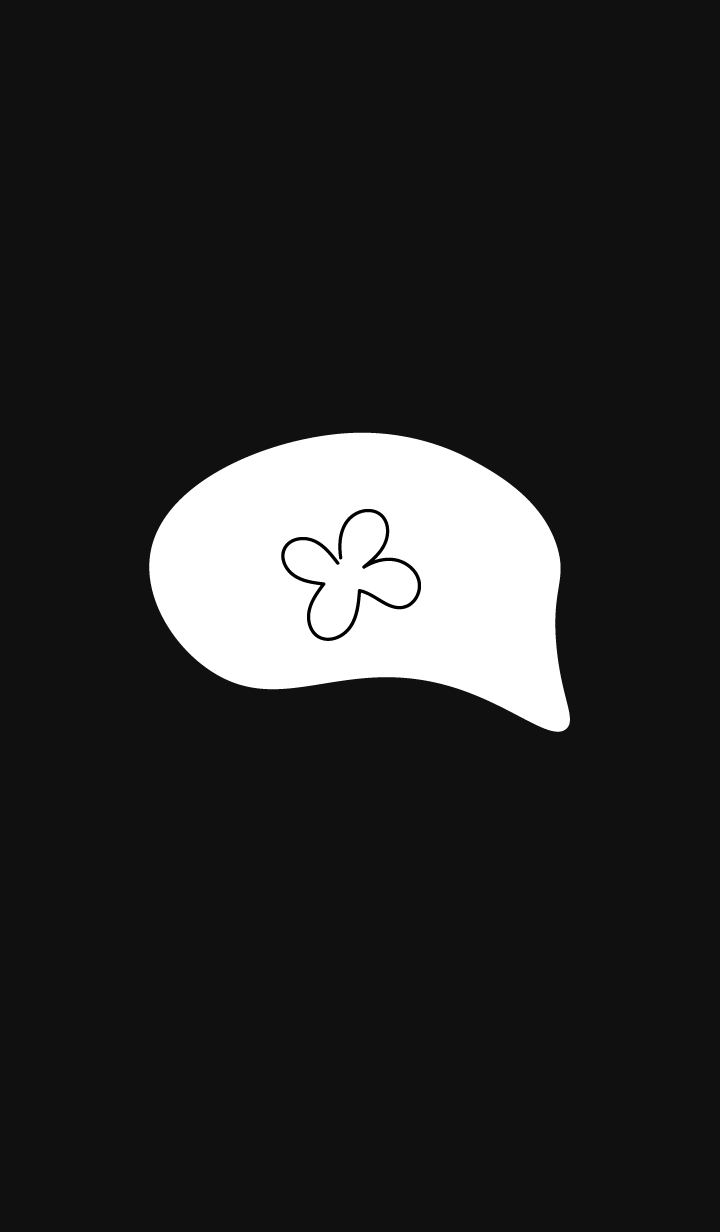 flower draw simple(black)