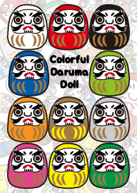 Colorful Daruma Doll Theme