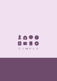 シンプル（purple)V.1014