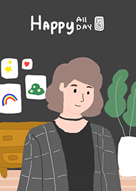 Happy All Day : Girl Black
