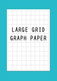 LARGE BLACK GRID GRAPH PAPER-TURQUOISE