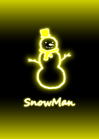 Neon Snowman:yellow