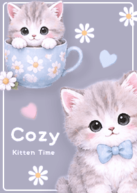 Pastel kitten's healing time purple