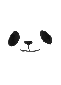 cute cute panda face theme