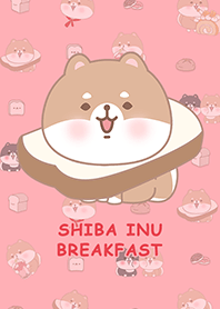 Shiba Inu/Breakfast/Toast/red2