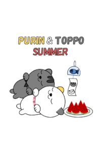 Purin and Toppo's summer vacation.A