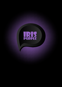 Iris Purple Button In Black
