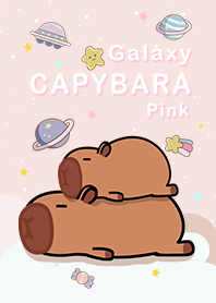 水豚/浩瀚星空/粉紅色3