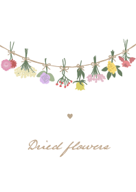 심플 드라이 플라워 화환