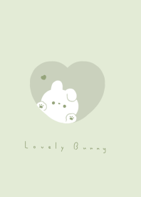 Rabbit in Heart/green.