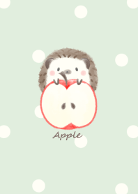 Hedgehog and Apple* -green- dot