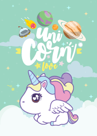 Unicorn Love Galaxy Mint