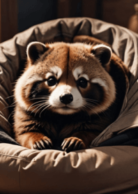 HAPPY RACCOON DOG/cushion