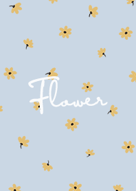petite flower y / baby blue