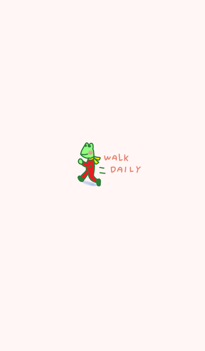Frog walking every day 01