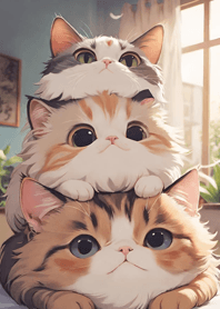 Q version cute cat 0Bab5a