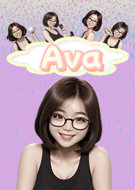 Ava attractive girl purple03