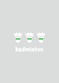 three badminton shuttle gray
