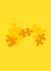 Jigsaw puzzle piece simple yellow