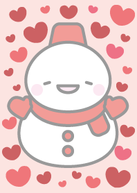 cute red snowman theme4