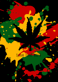 Splash paint RASTA color