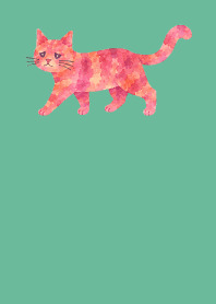 A depressed cat03 blue green